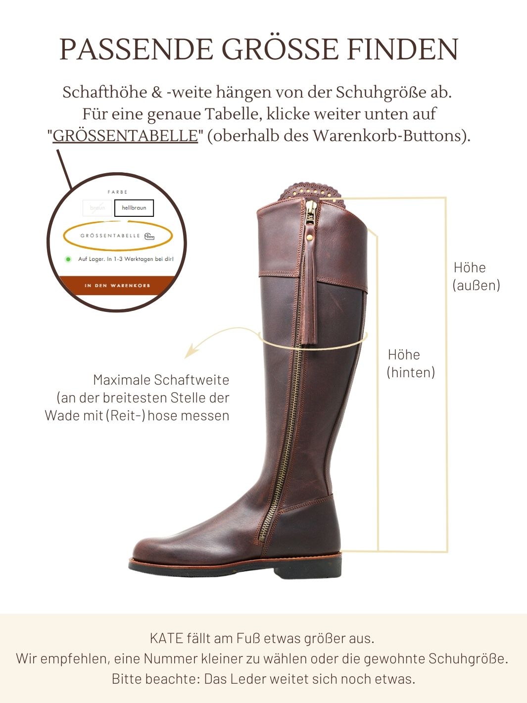 Messen Schaftweite F Schaftweite F Gabor Hochschaftstiefel Stiefel