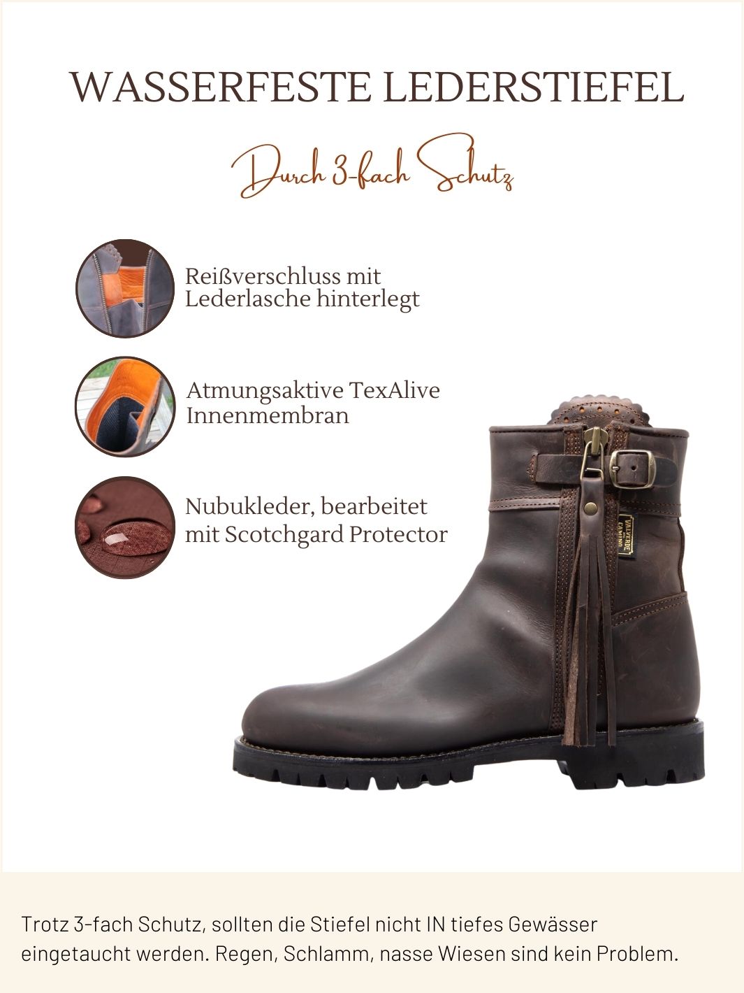 WASSERFESTE STIEFELETTE TANJA - Vibram® Sohle